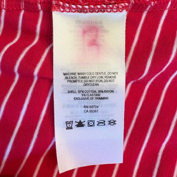 Columbia PFG Omni-Wick Pink & White Striped Dress Medium FL5040 - Picture 7 of 8